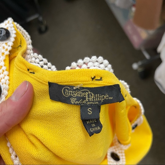 Christine Phillipe knit beaded neck top - Picture 5 of 7